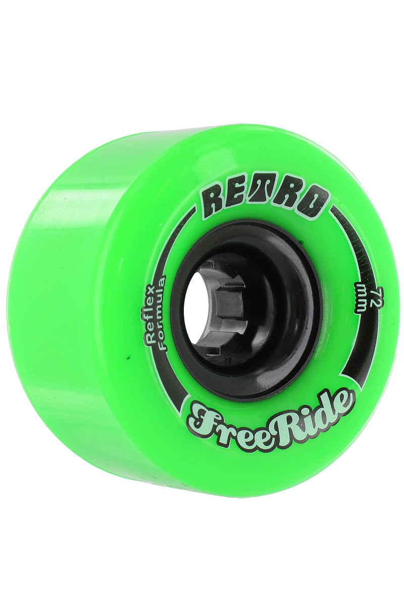 Retro Freeride 72mm 80A Rollen (lime) 4er Pack