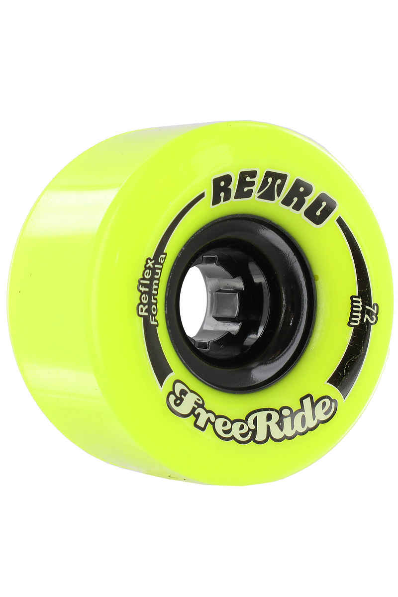 Retro Freeride 72mm 83A Roue (lemon) 4 Pack
