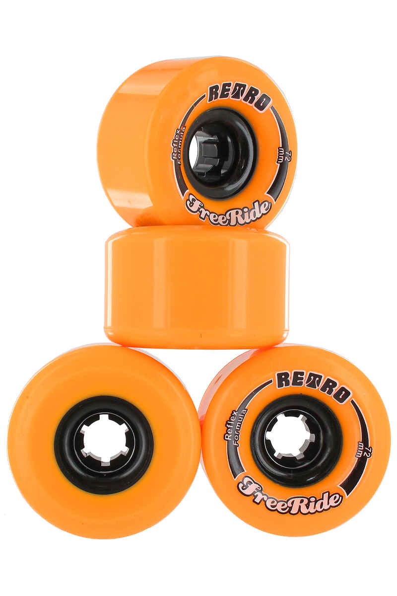 Retro Freeride 72mm 86a Ruote pacco da 4