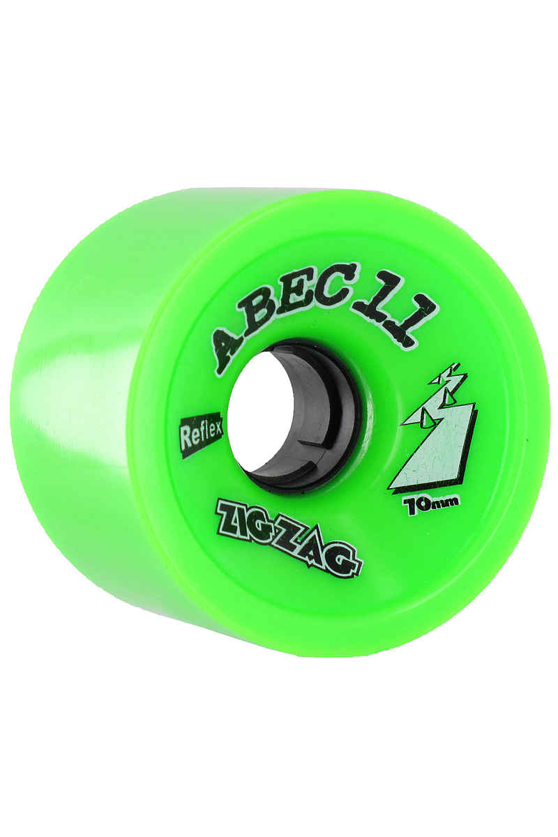 ABEC 11 Retro Zig Zags 70mm 80A Rollen (lime) 2er Pack
