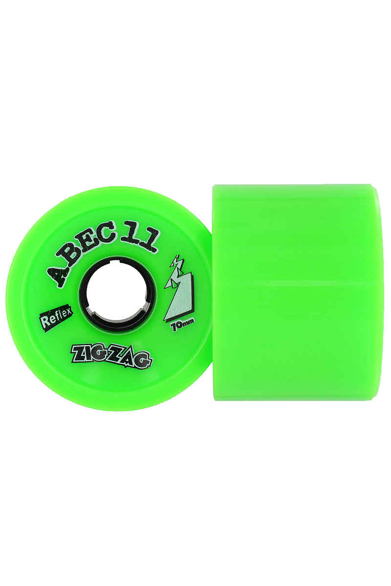 ABEC 11 Retro Zig Zags 70mm 80A Rollen (lime) 2er Pack