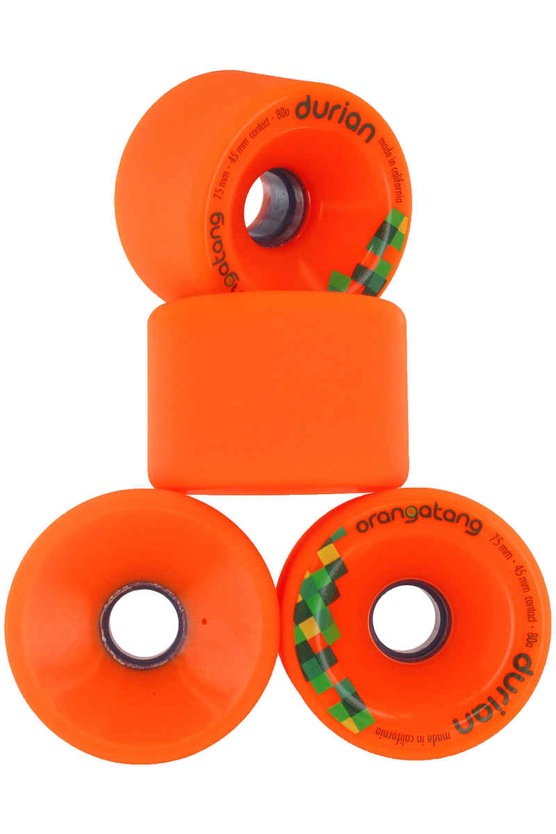 Orangatang Durian Ruote (orange) pacco da 4 75mm 80A
