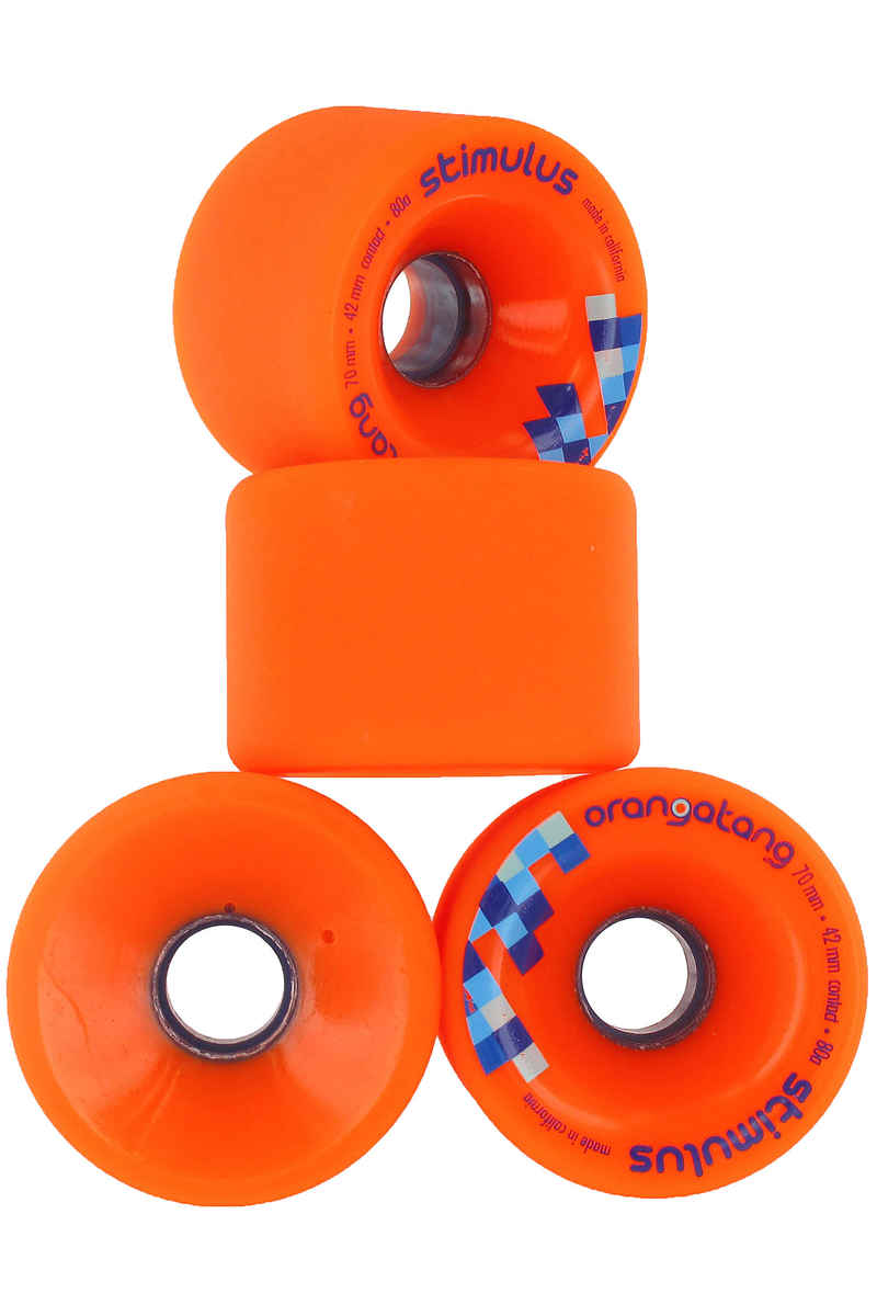 Orangatang Stimulus 70mm 80A Wheels (orange) 4 Pack