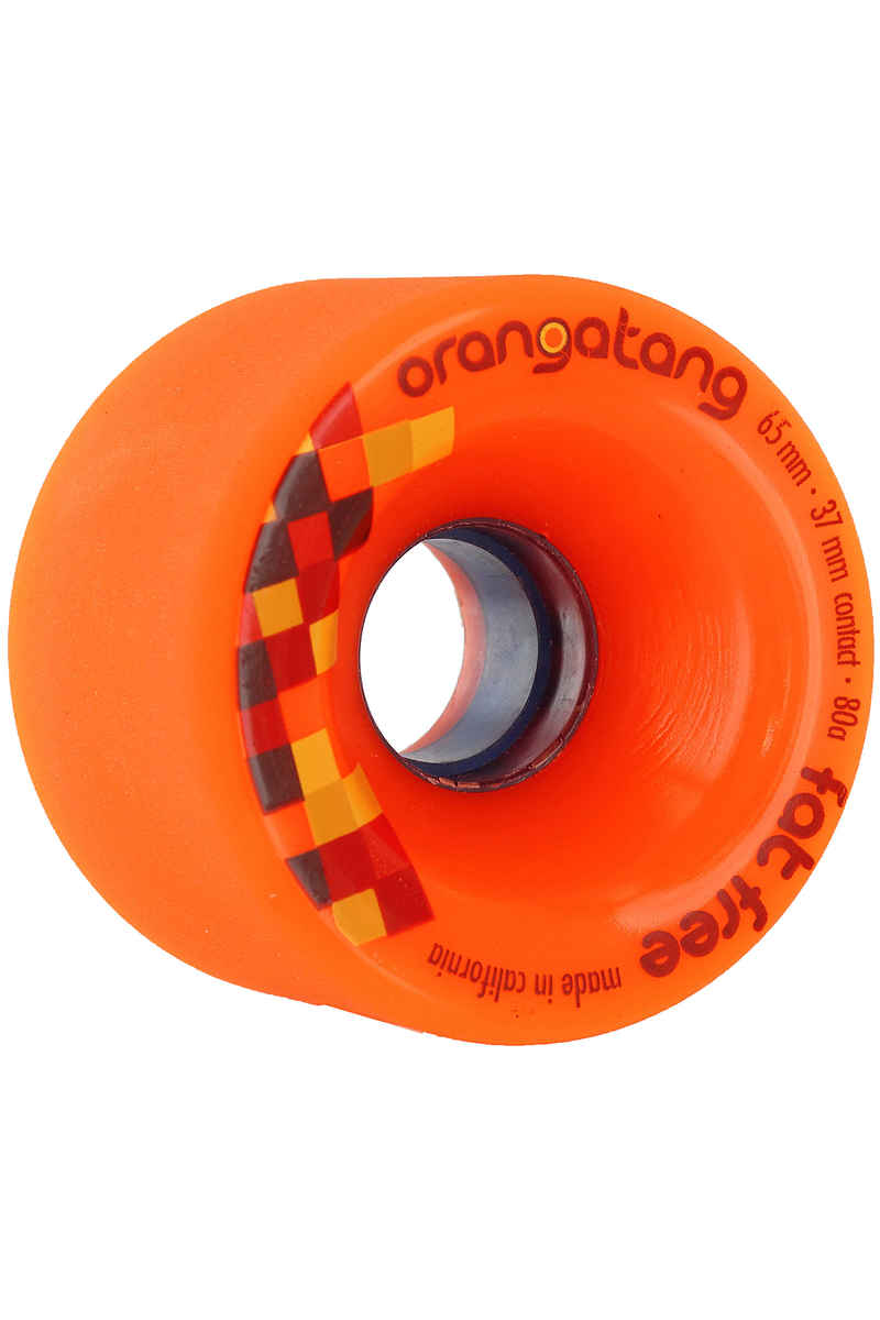 Orangatang Fat Free Wheels (orange) 4 Pack 65mm 80A