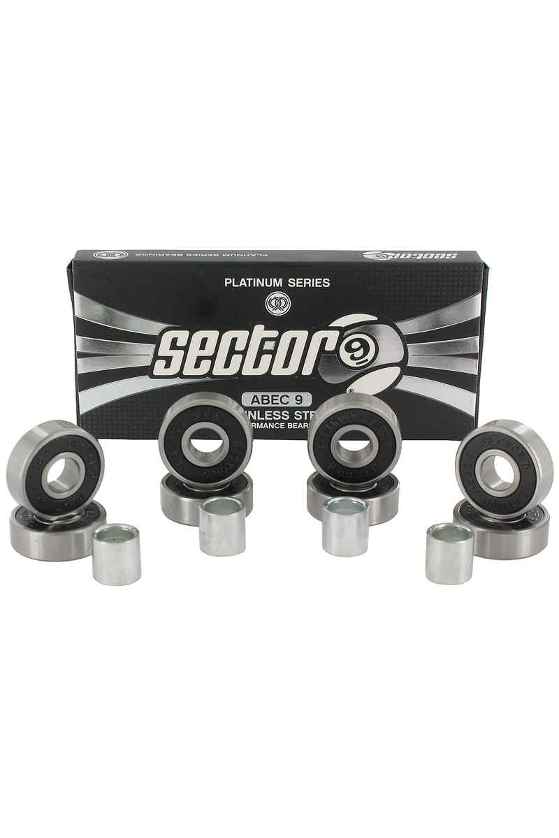 Sector 9 Platinum ABEC 9 Cuscinetti a sfere inkl. Spacer
