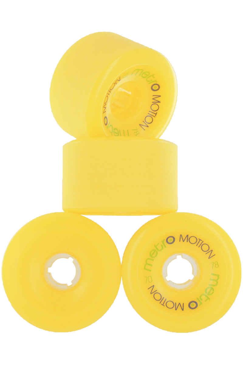 Metro Wheels Motion 70mm 78A Rollen (yellow) 4er Pack