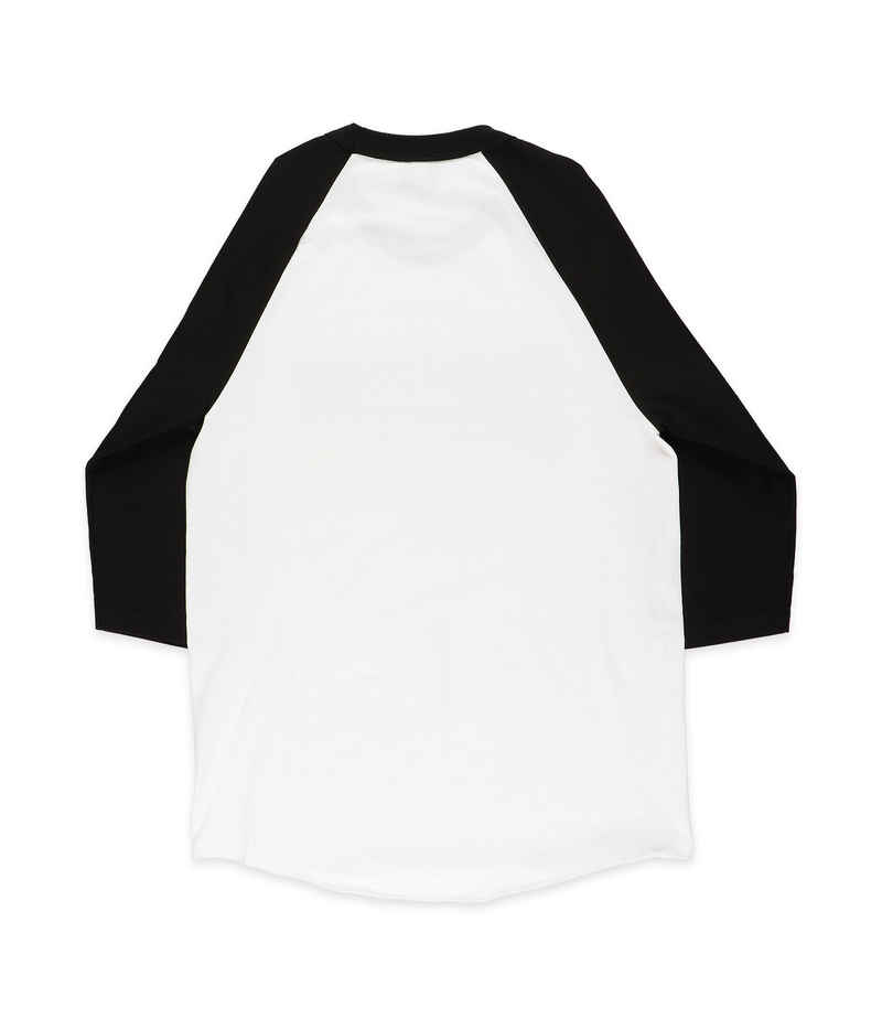 Creature Logo Raglan 3/4 Camiseta de manga larga (white black)