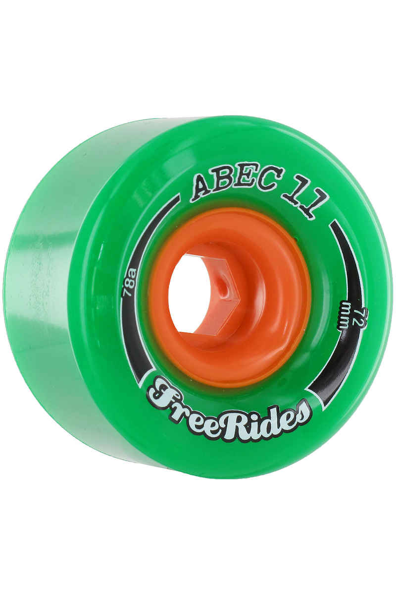 ABEC 11 Classic Freeride 72mm 78A Rollen (green) 4er Pack