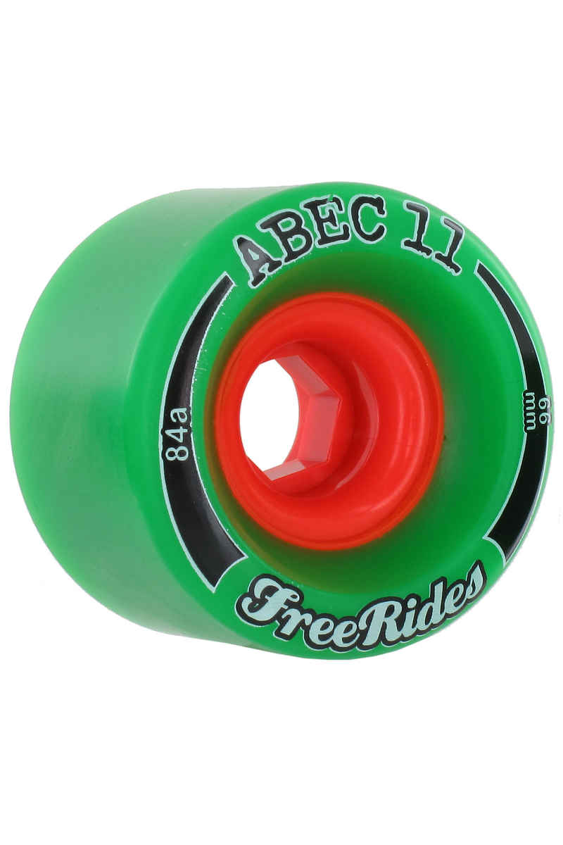 ABEC 11 Classic Freeride 66mm 84A Roue (green) 4 Pack
