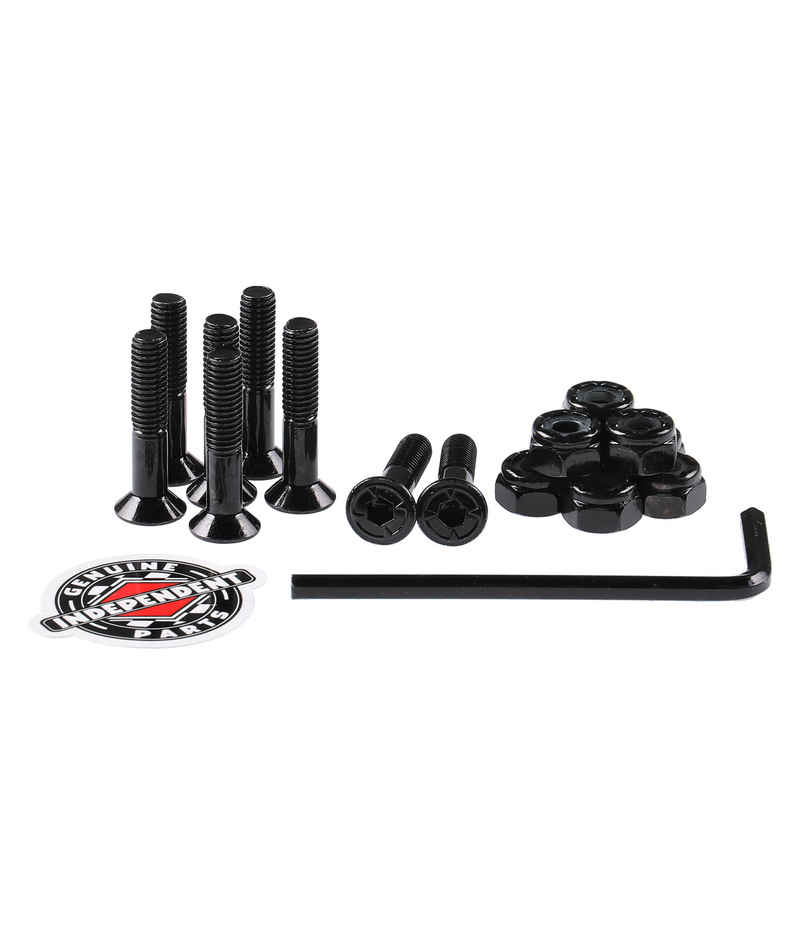 Independent 1" Set de vis (black) Flathead (tête fraisée) allen