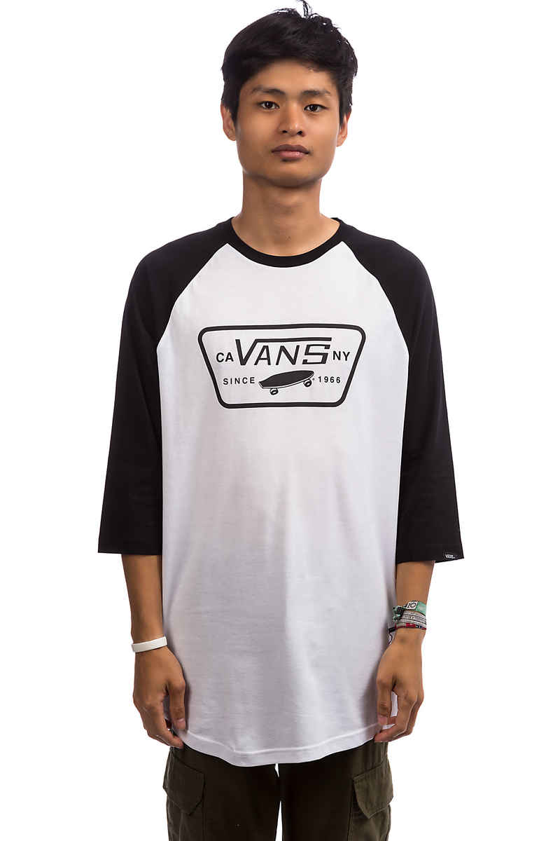 Vans Full Patch 3/4 Longsleeve (white black)