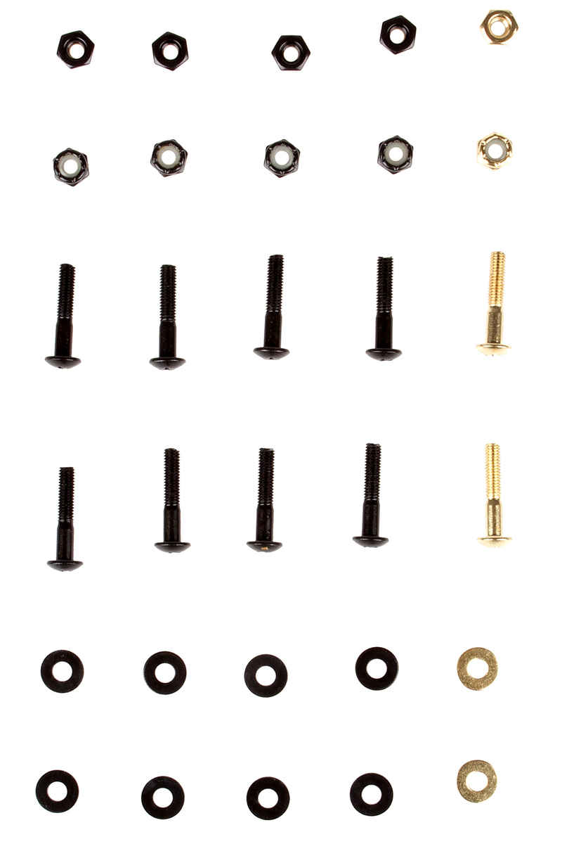 SK8DLX Premium Bolts 1" Kit di montaggio Testa cilindrica con calotta Intaglio a croce