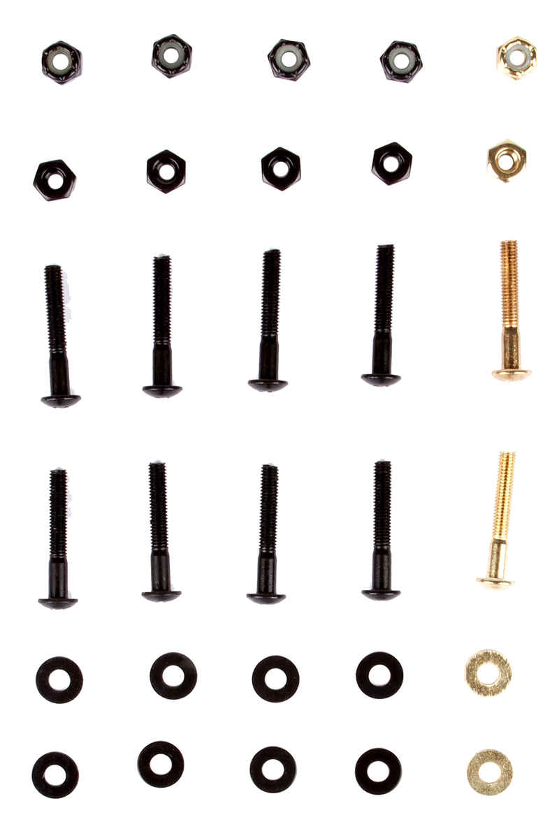 SK8DLX Premium Bolts 1 1/4" Kit di montaggio Testa cilindrica con calotta Intaglio a cr
