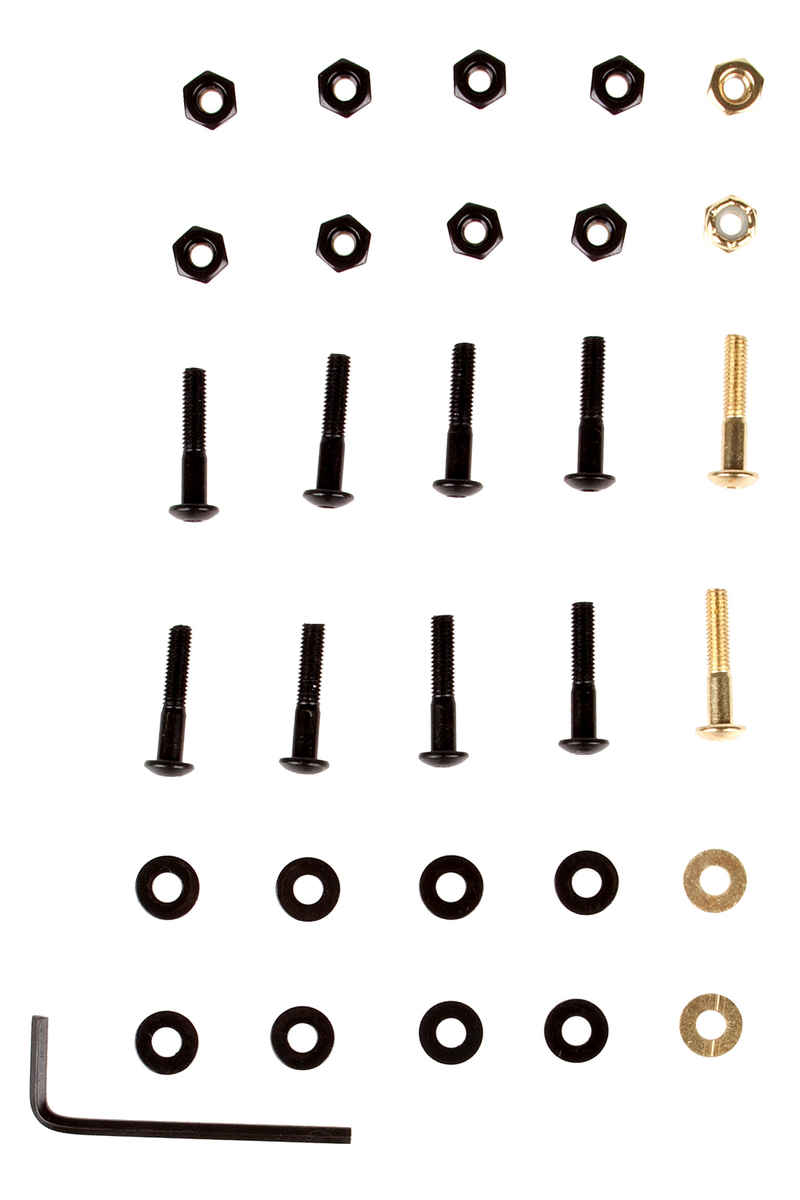 SK8DLX Premium Bolts 1" Kit di montaggio Testa cilindrica con calotta Esagono cavo
