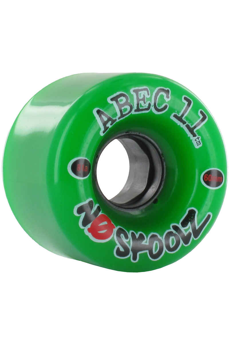 ABEC 11 No Skoolz 60mm 81A Wheels green 4 Pack buy at skatedeluxe