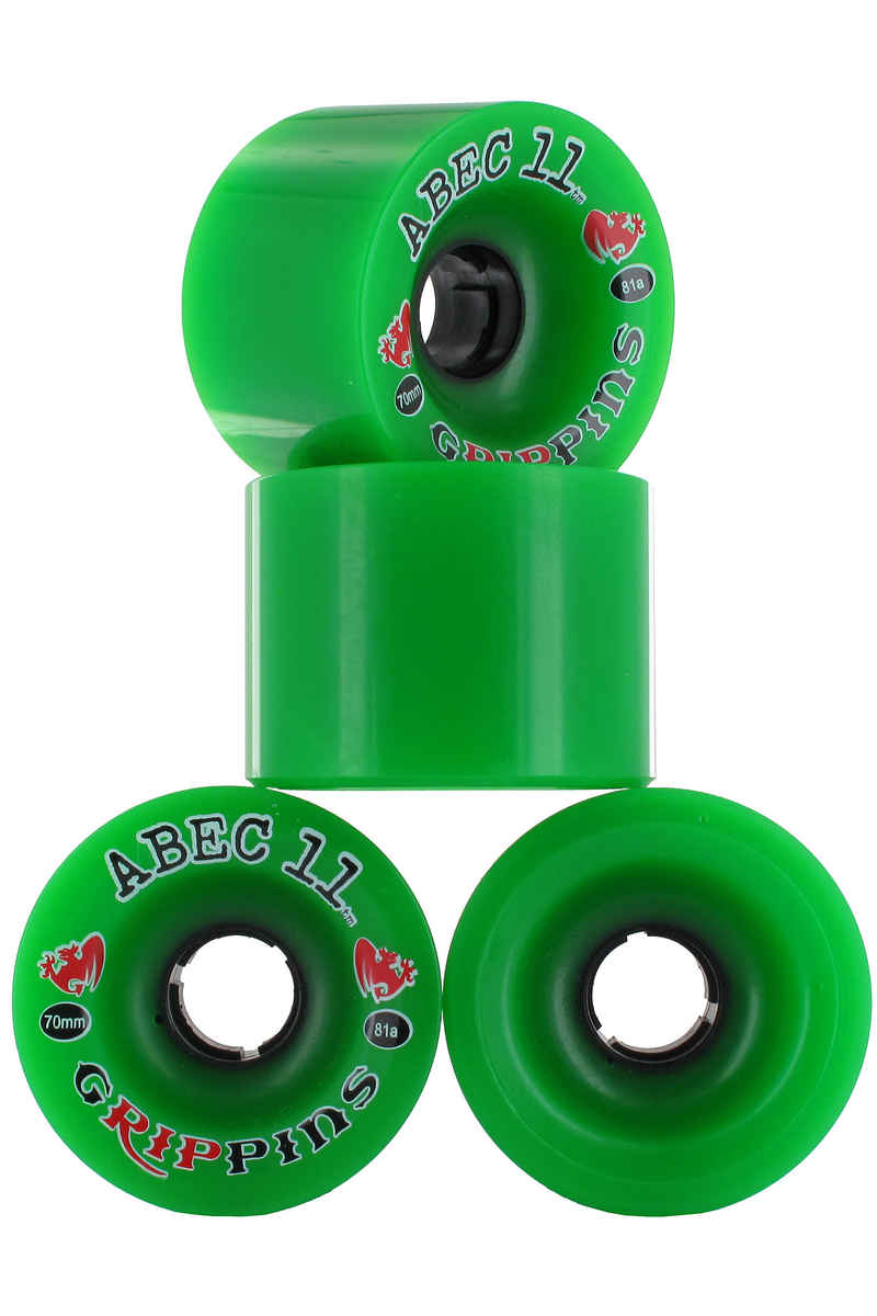 ABEC 11 Grippins 70mm 81a Ruote pacco da 4