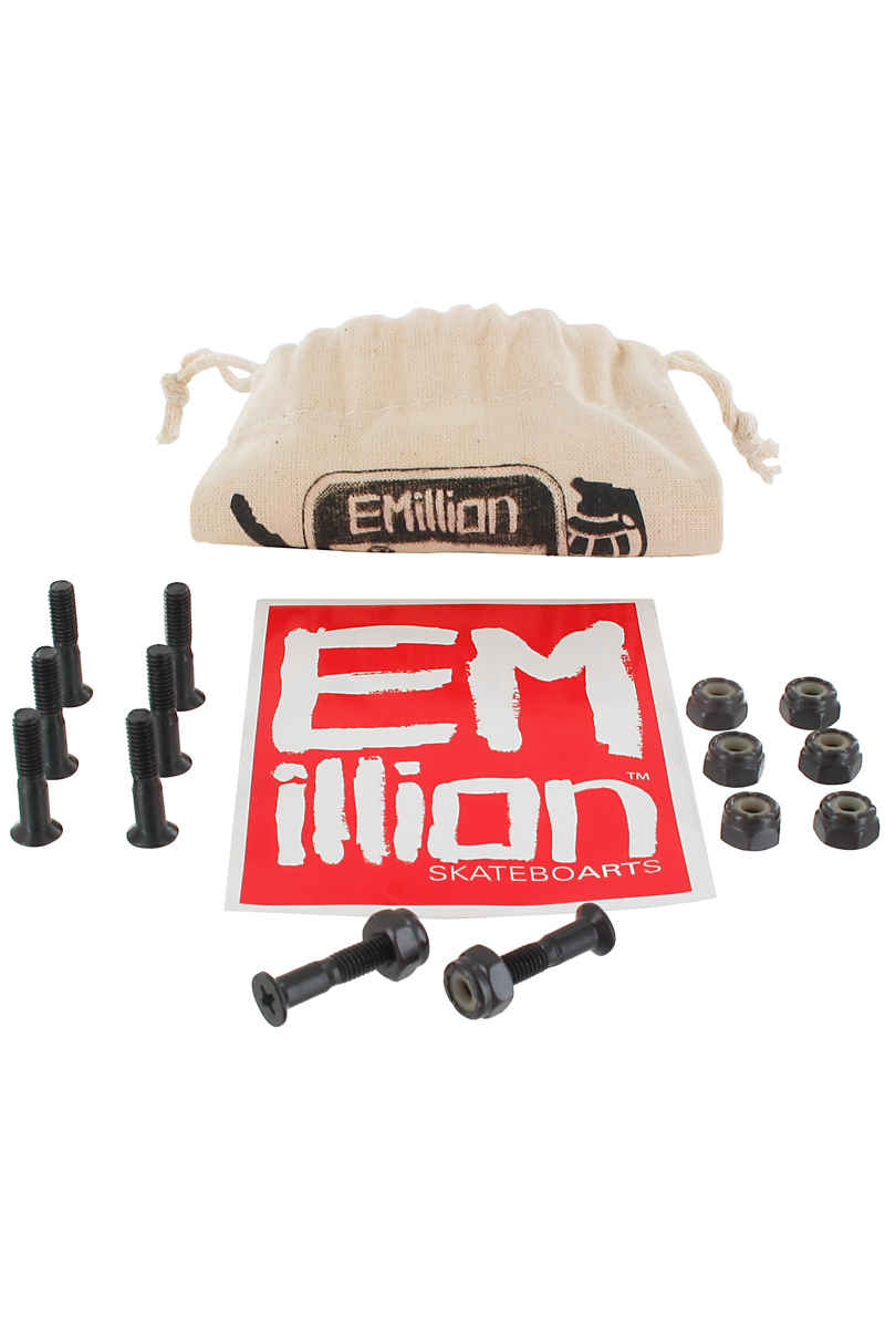 EMillion Bolt Ya Nuts 7/8" Set de vis inkl. Beutel (black) Flathead (tête fraisée) cross slot
