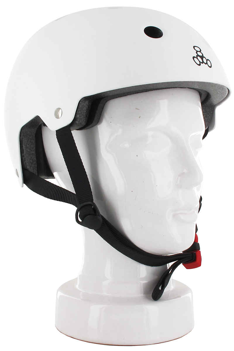 Triple Eight Dual Certified Brainsaver Casque (white rubber)
