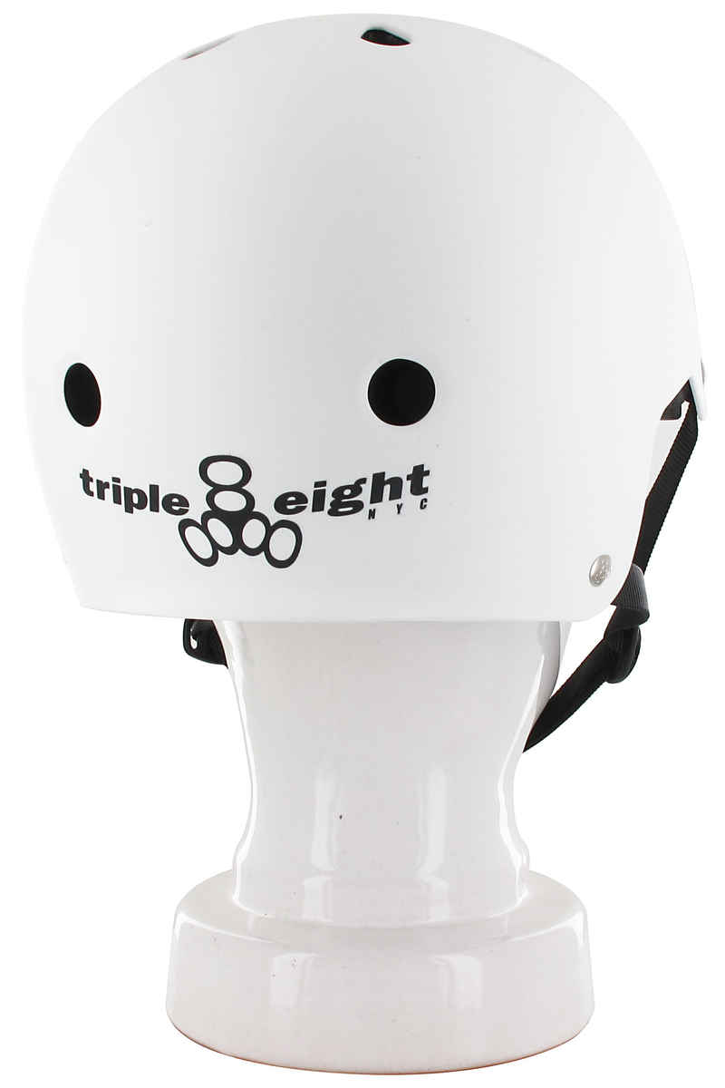 Triple Eight Dual Certified Brainsaver Casque (white rubber)