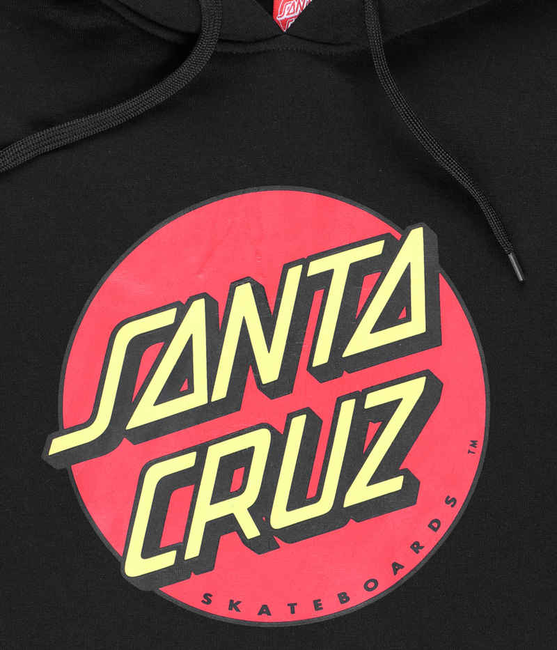 Santa Cruz Classic Dot sweat à capuche (black)
