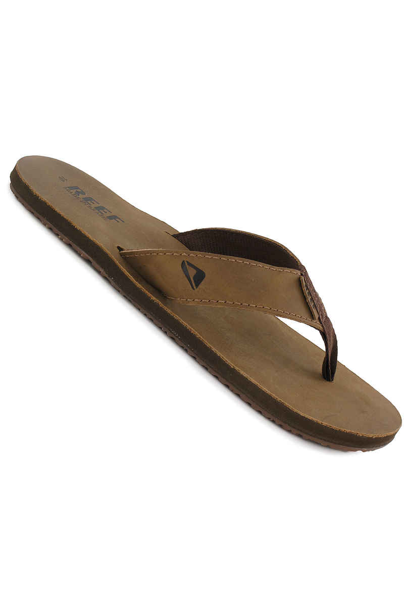 Reef Leather Smoothy Chanclas (bronze brown)