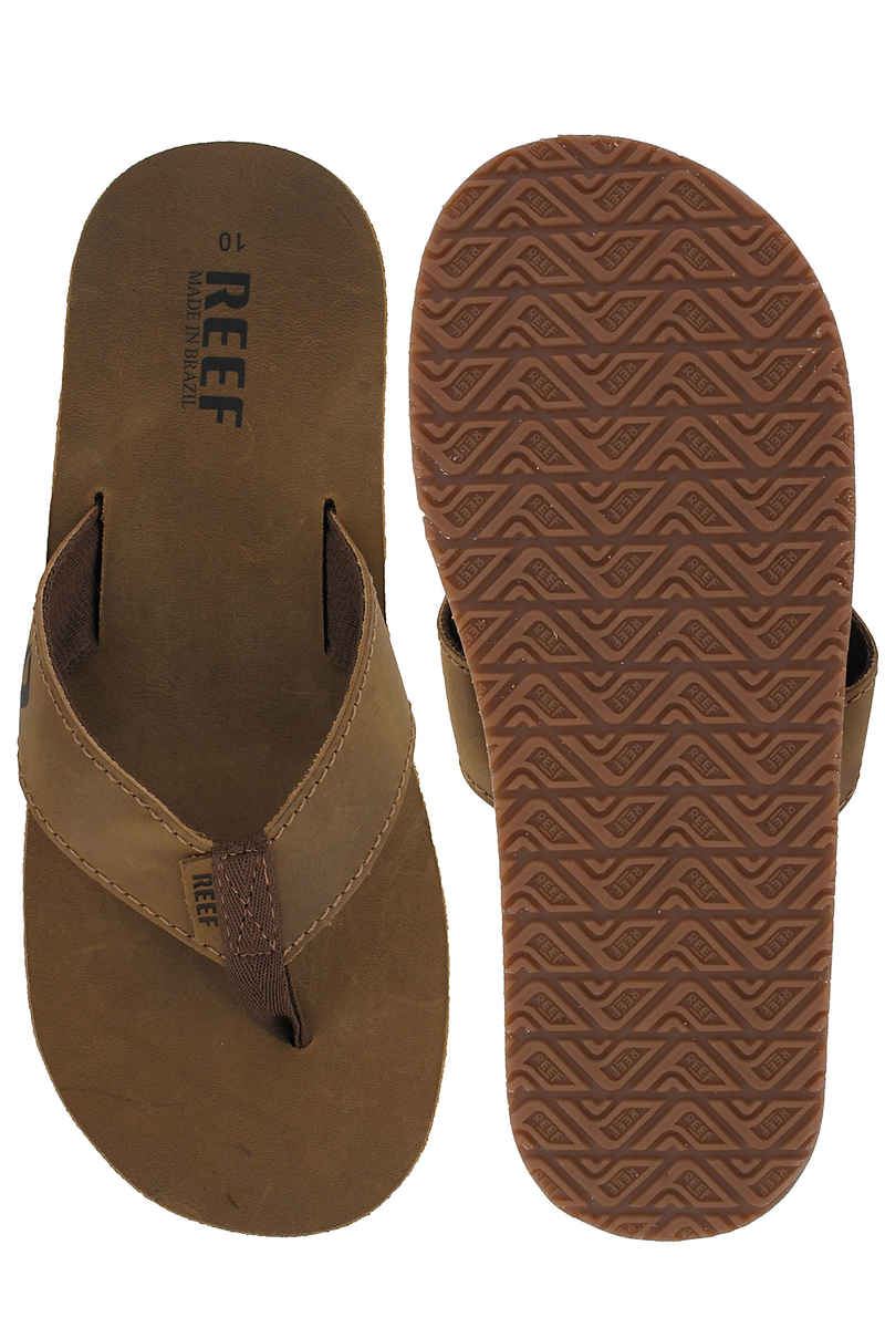 Reef Leather Smoothy Chanclas (bronze brown)