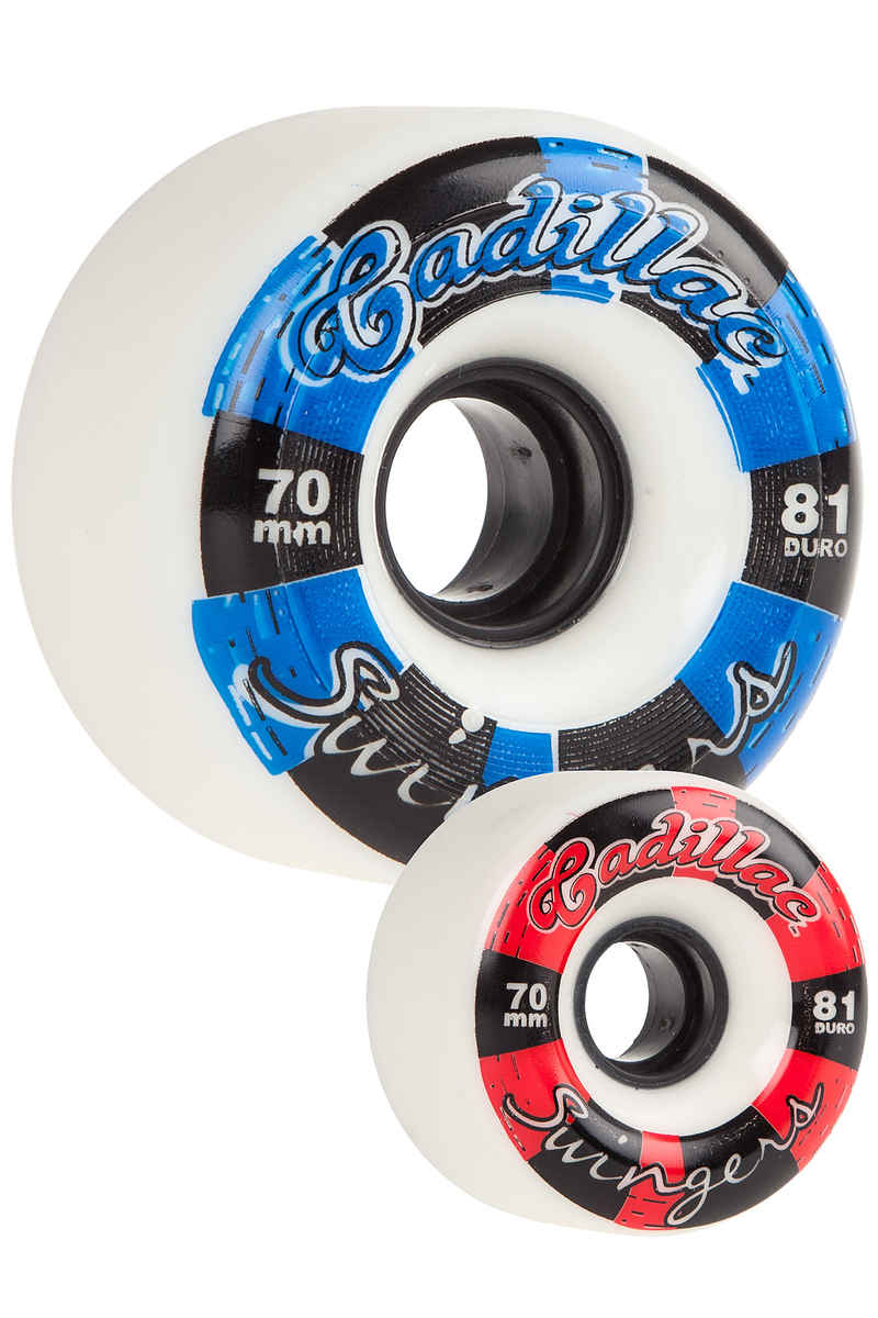 Cadillac Wheels Swingers Wiel (white) 4 Pack 70mm 81A