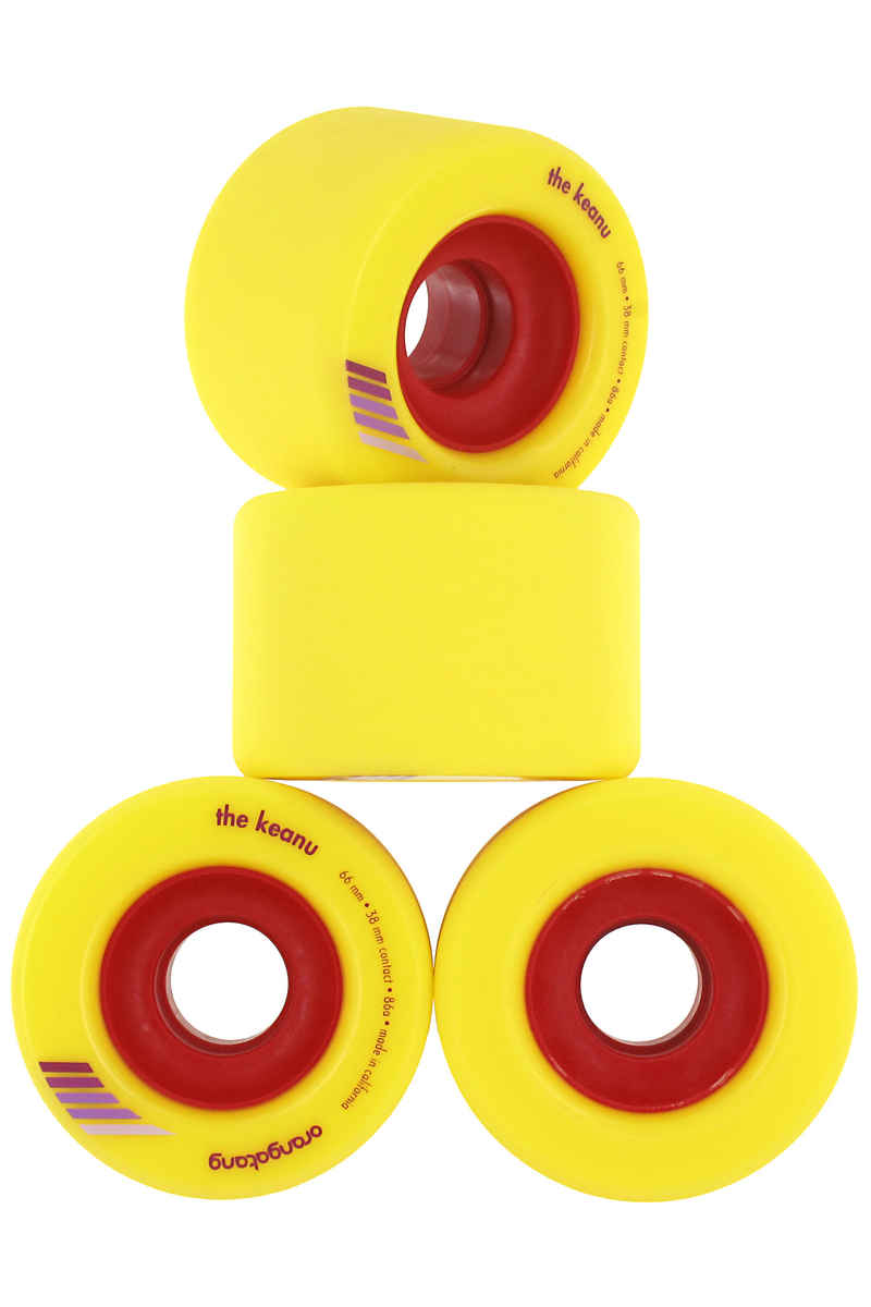 Orangatang The Keanu Wheels (yellow) 4 Pack 66mm 86A