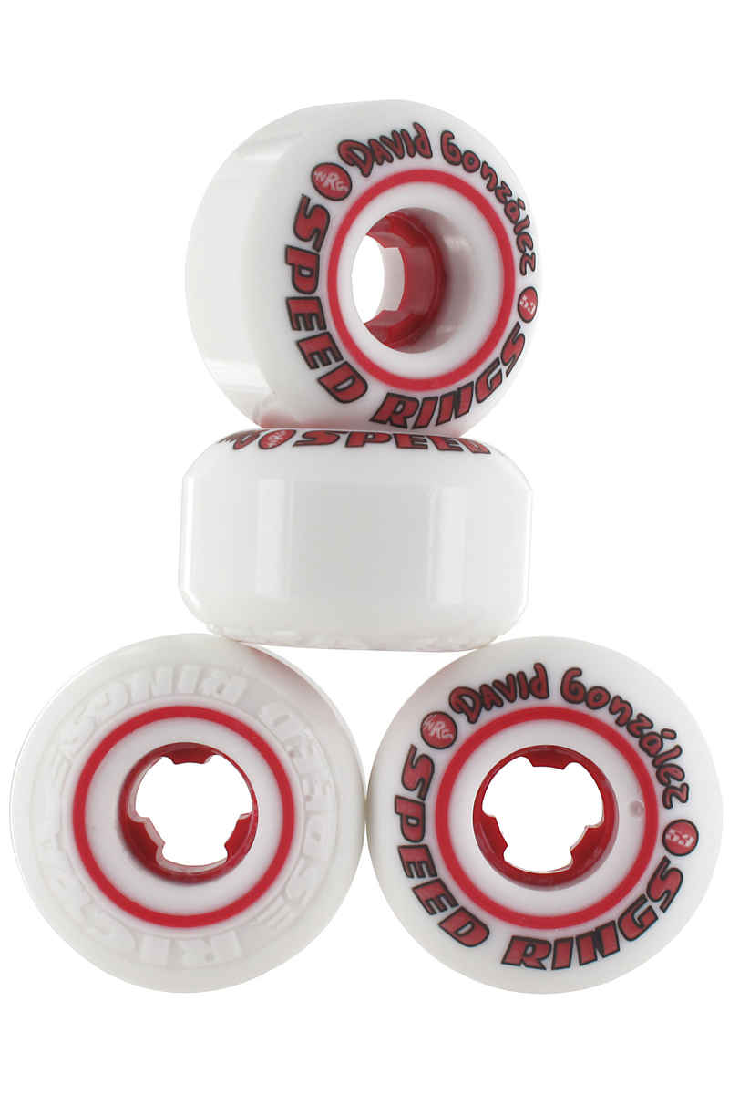 Ricta Gonzalez Speedrings Wheels (white red) 53mm 101A 4 Pack