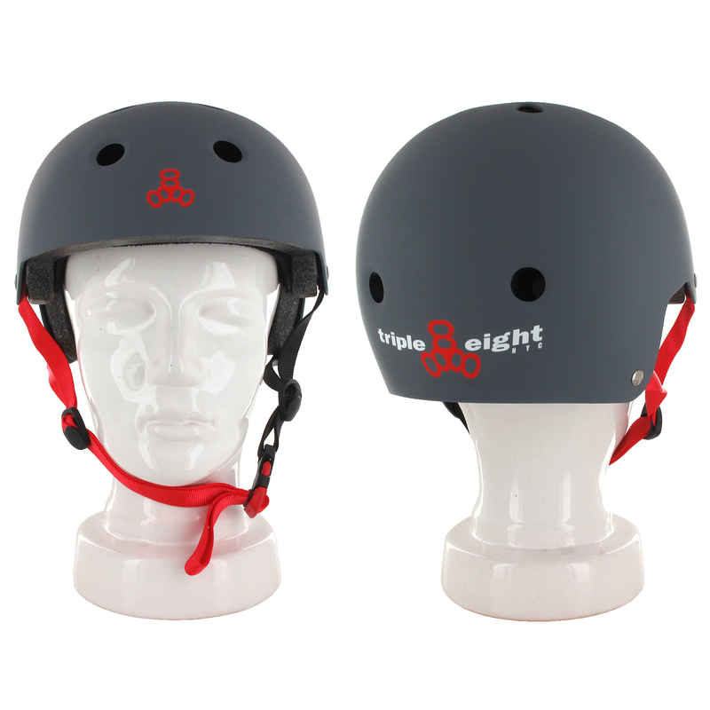 Triple Eight Brainsaver Helm (gun matte rubber)