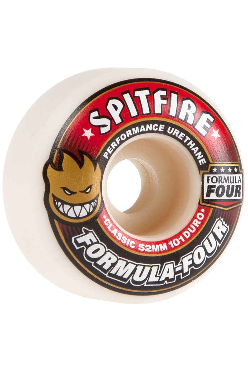Spitfire Formula Four Classic Wiel (white red) 52mm 101A 4 Pack