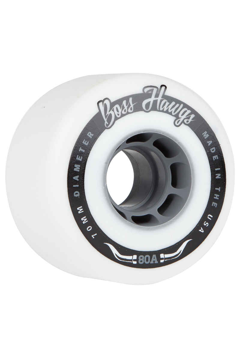Hawgs Boss Wheels (white grey) 4 Pack 70mm 80A