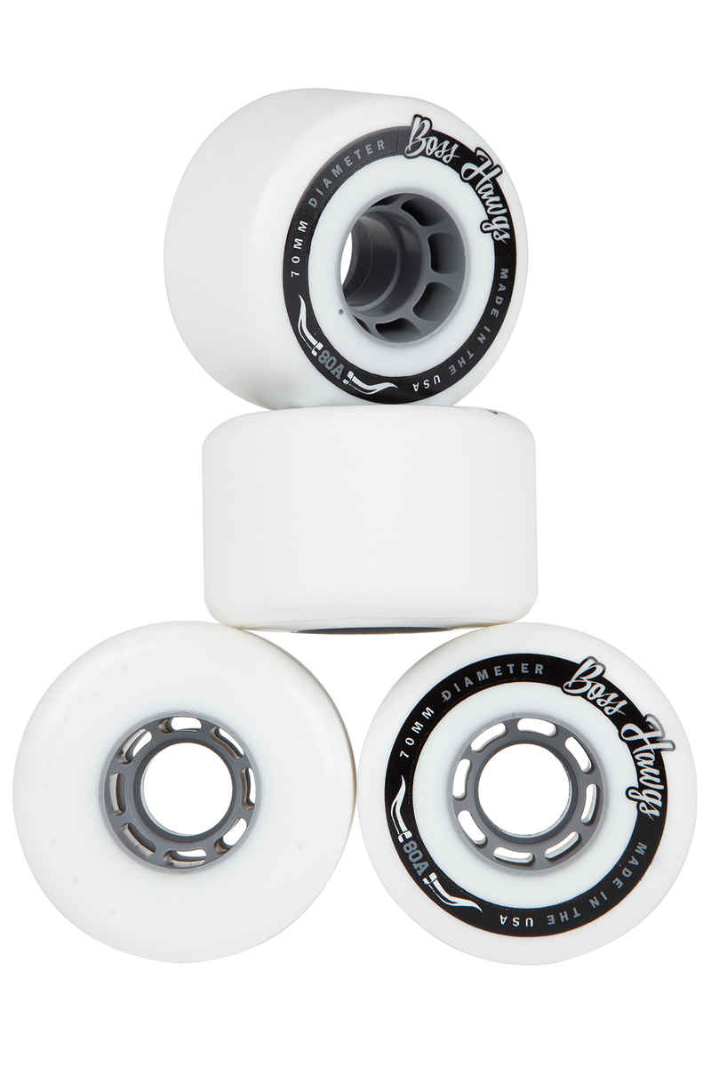 Hawgs Boss Wheels (white grey) 4 Pack 70mm 80A