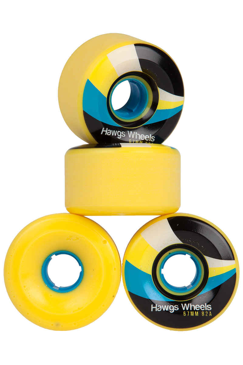 Hawgs Street 67mm 82A Wiel (yellow) 4 Pack