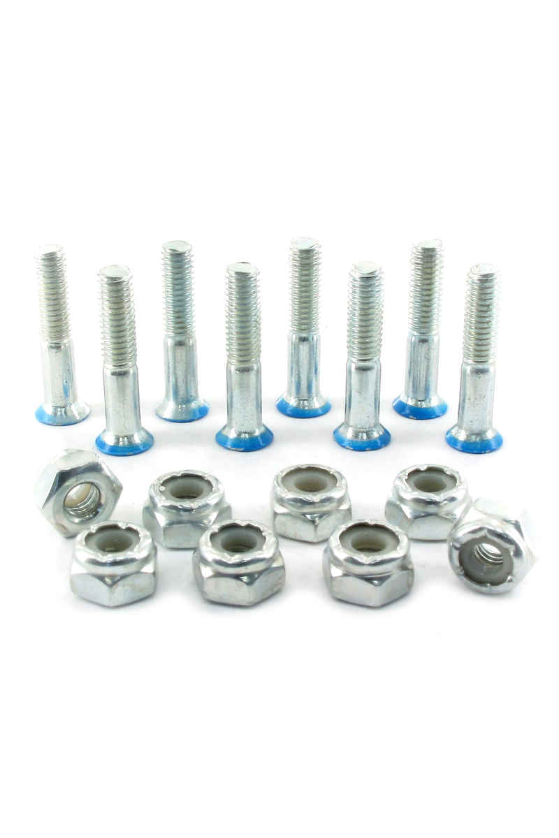 Shortys 1" Set de vis (blue) Flathead (tête fraisée) cross slot