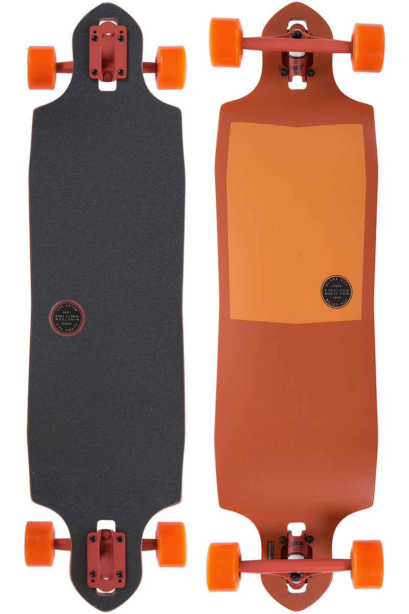 Globe Sledgehog Fiber-Carve 37.5" (95cm) Komplett-Longboard (tart orange)