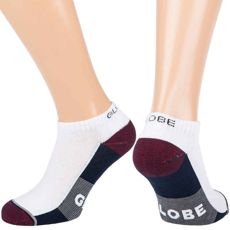 Globe Evan Ankle Sokken US 7-11 (white navy black) 5 Pack