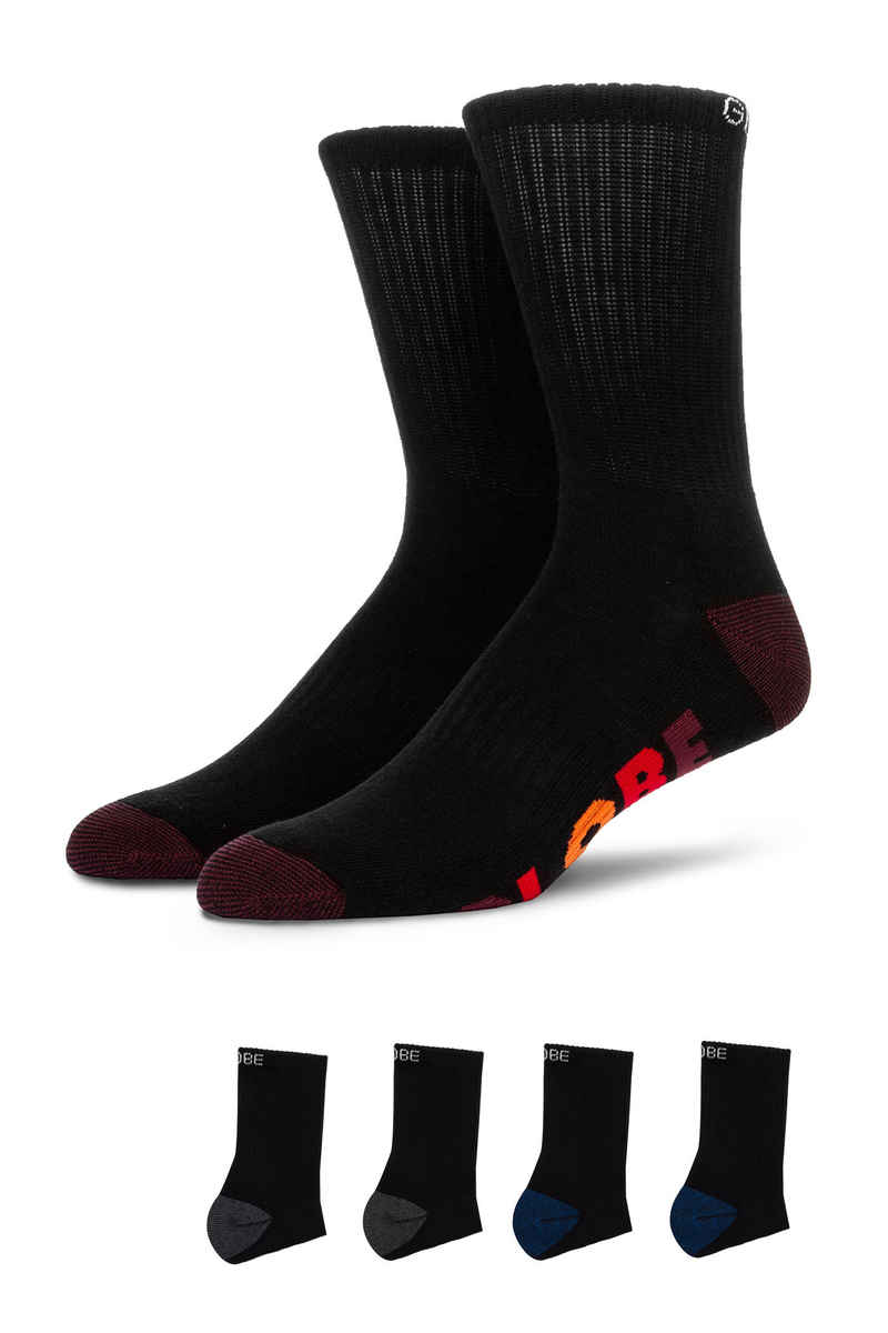 Globe Multi Stripe Calcetines US 7-11 (black) Pack de 5