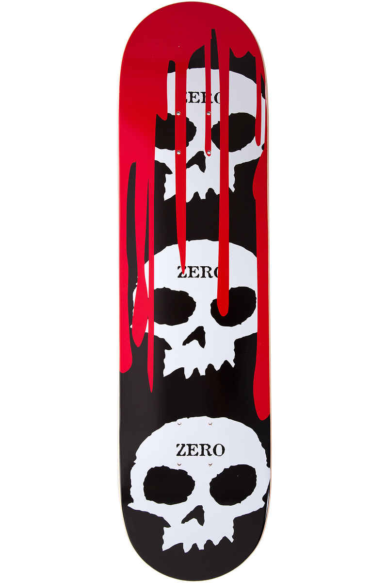 Zero 3-Skull Blood Black Classic 8.125" Deck (black)