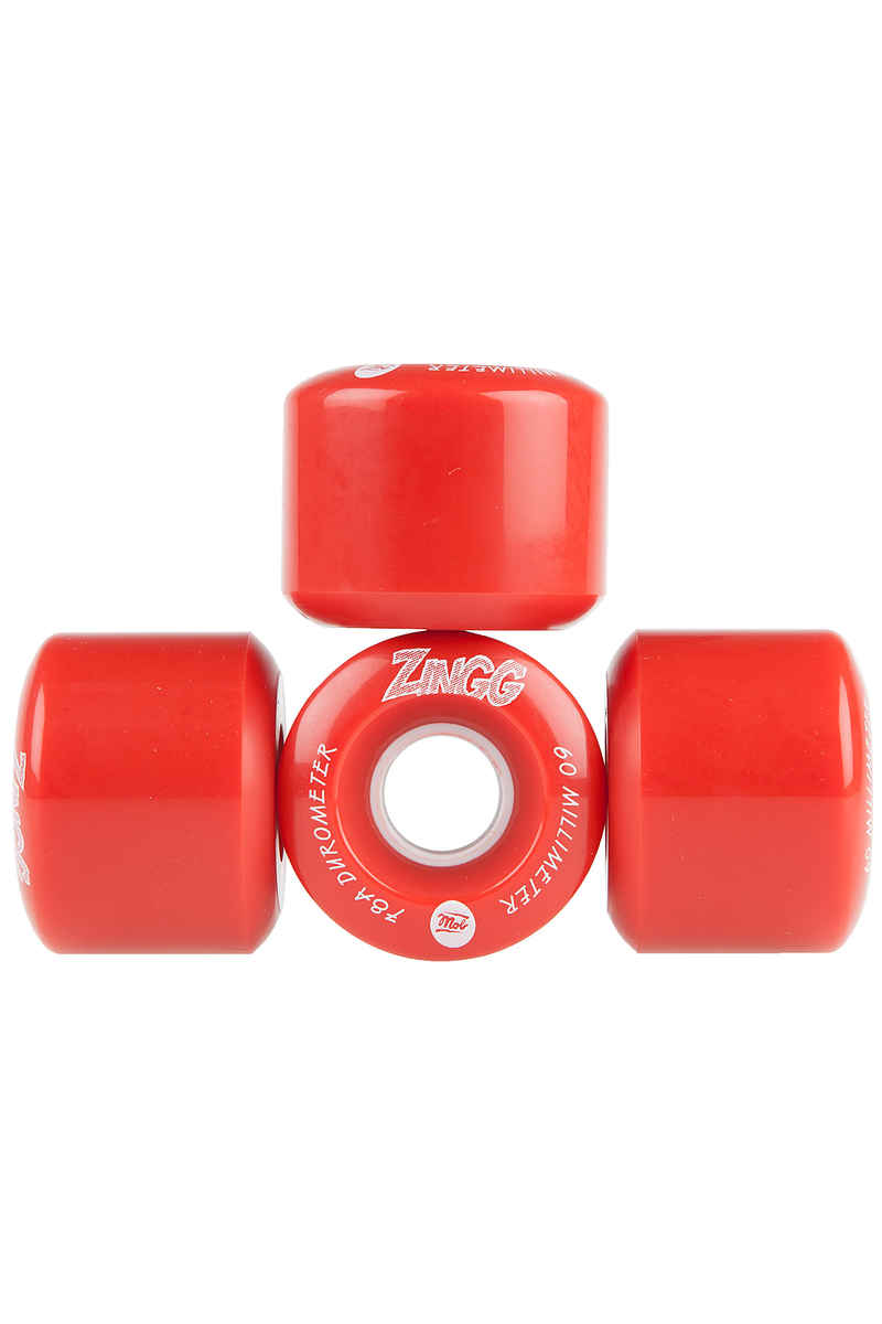 MOB Skateboards Zing Wiel (red) 60mm 4 Pack 78A