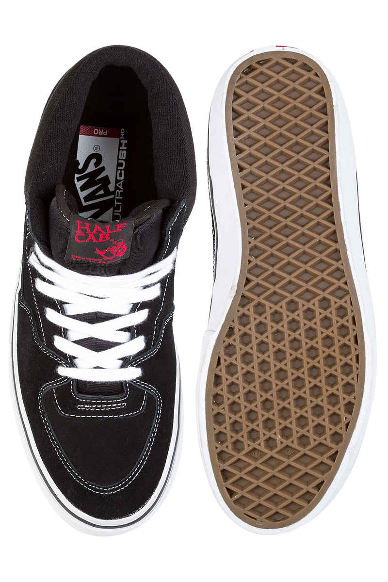Vans Half Cab Pro Suede Zapatilla (black white red)