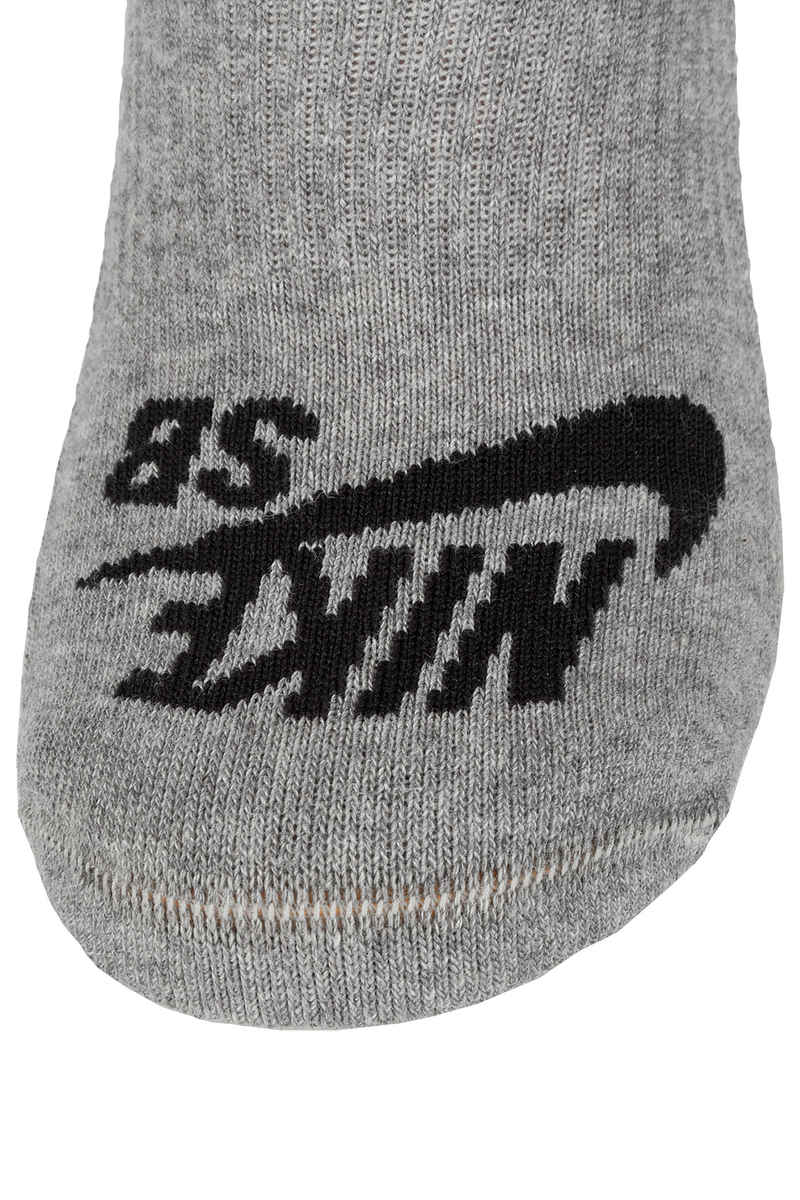 Nike SB No-Show Chaussettes US 3-12 (dark grey heather) 3 Pack