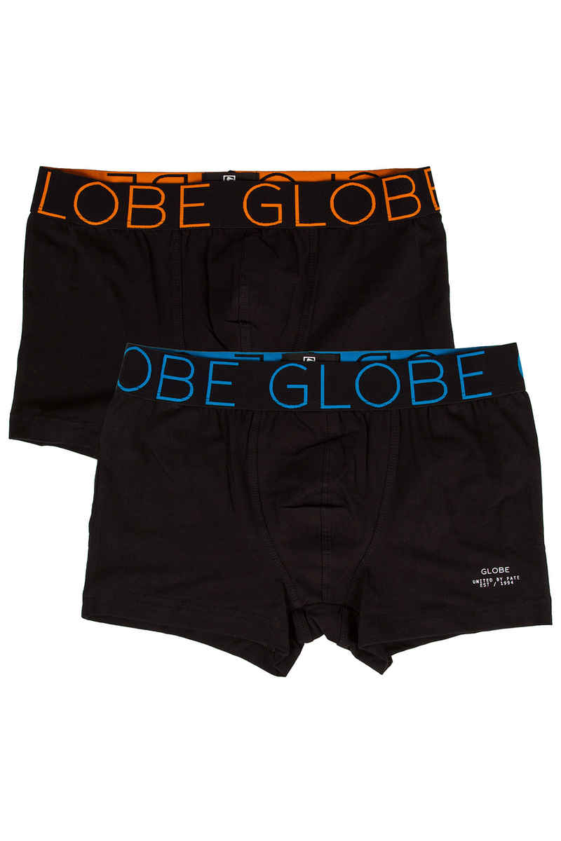 Globe Lindros 2 Boxershorts (black black) 2er Pack