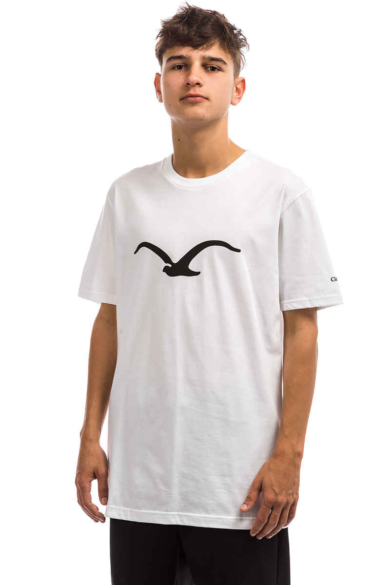 Cleptomanicx Möwe T-Shirt (white black)