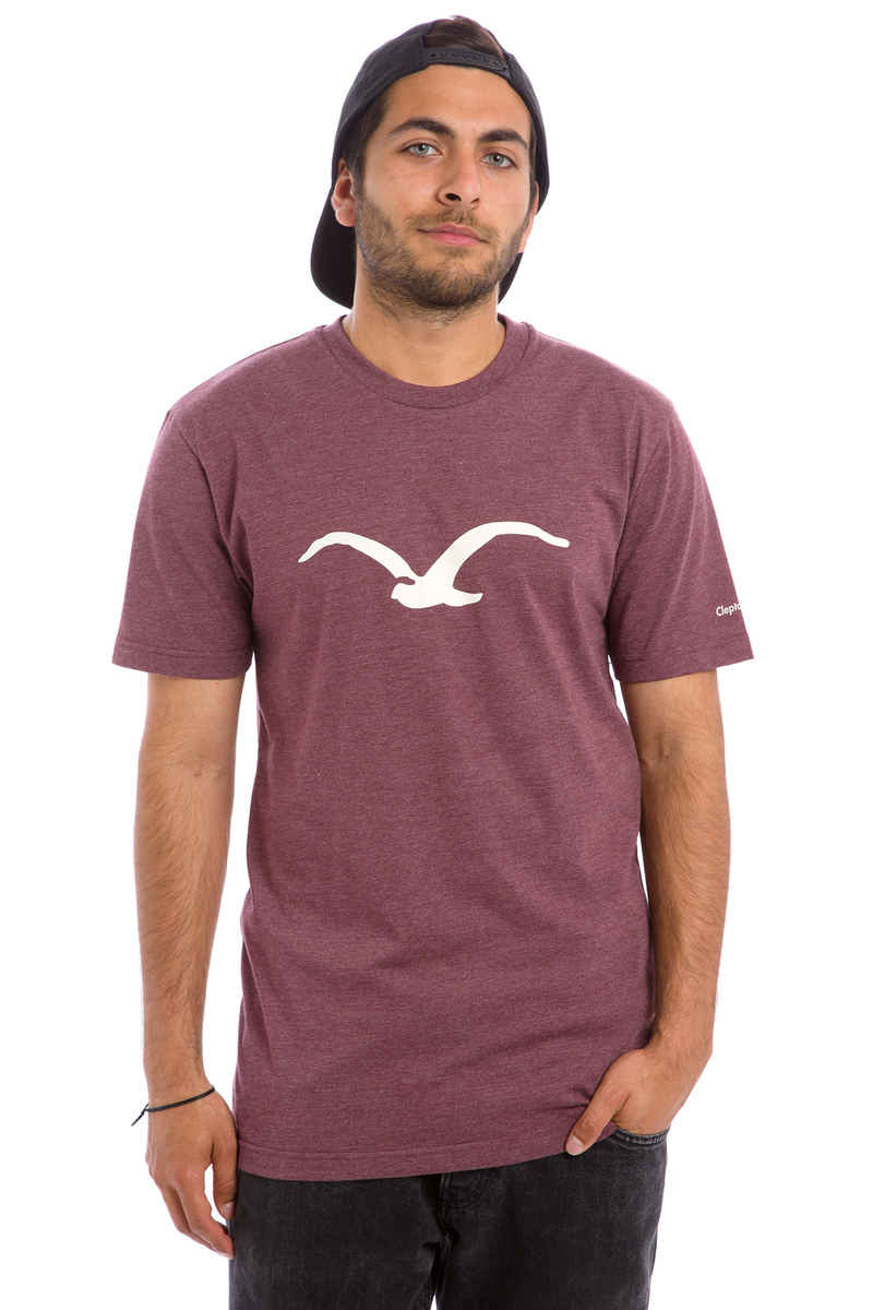 Cleptomanicx Möwe T-Shirt (heather tawny port)