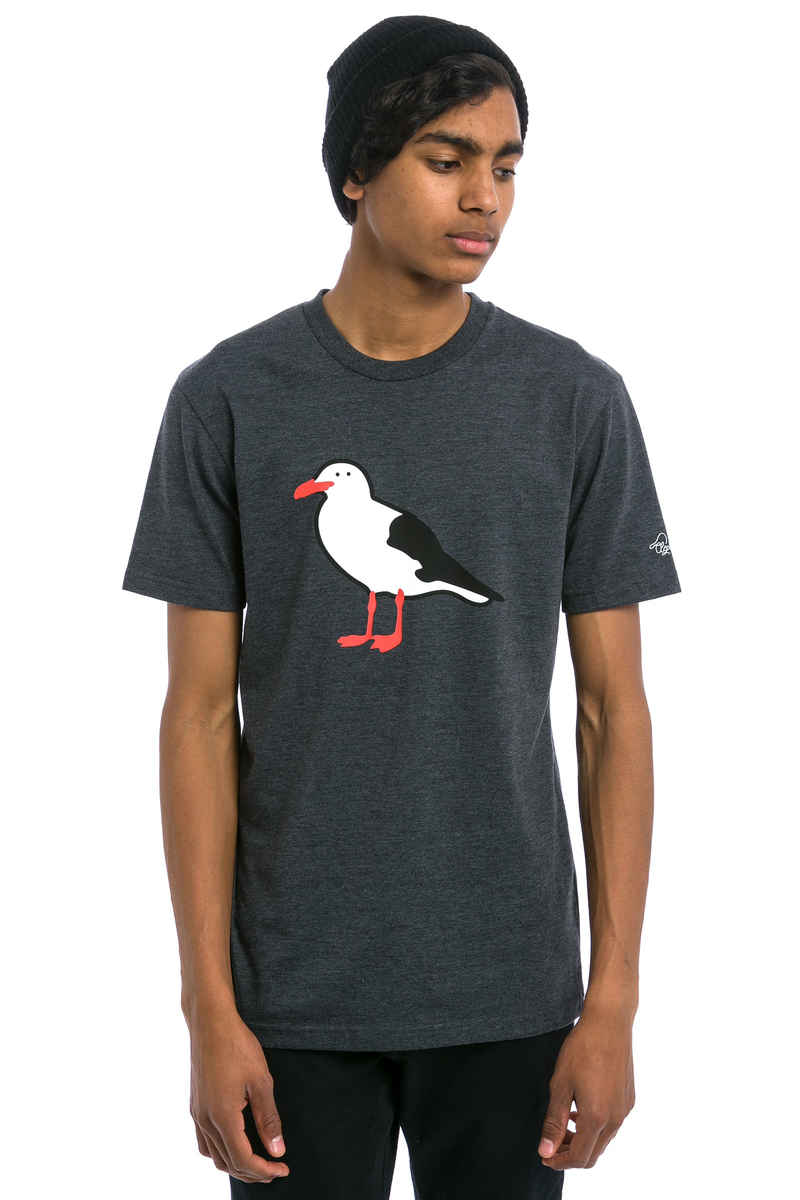 Cleptomanicx Gull T-Shirt (heather black)