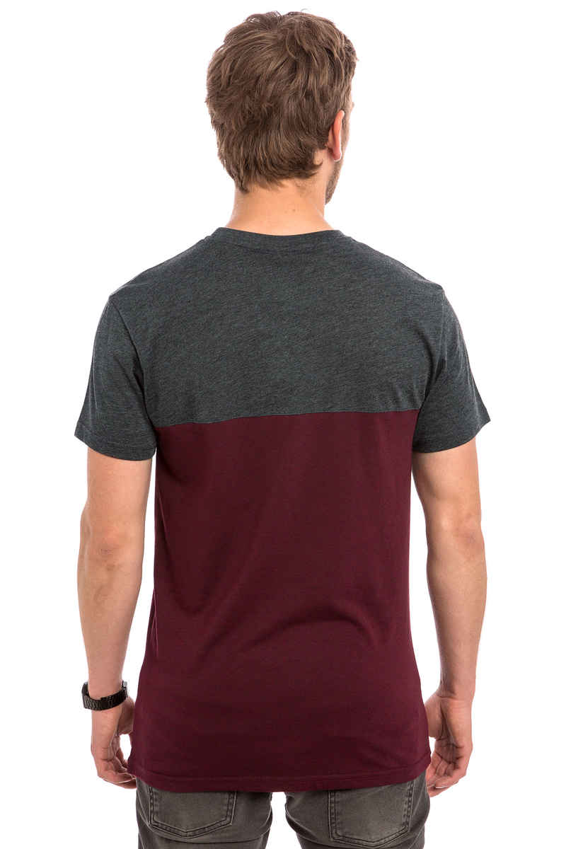 Iriedaily Block Pocket T-Shirt (anthracite red)