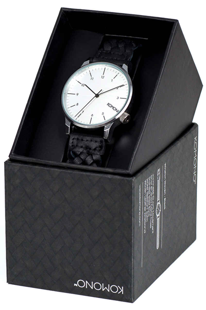 Komono Winston Woven Uhr (black)