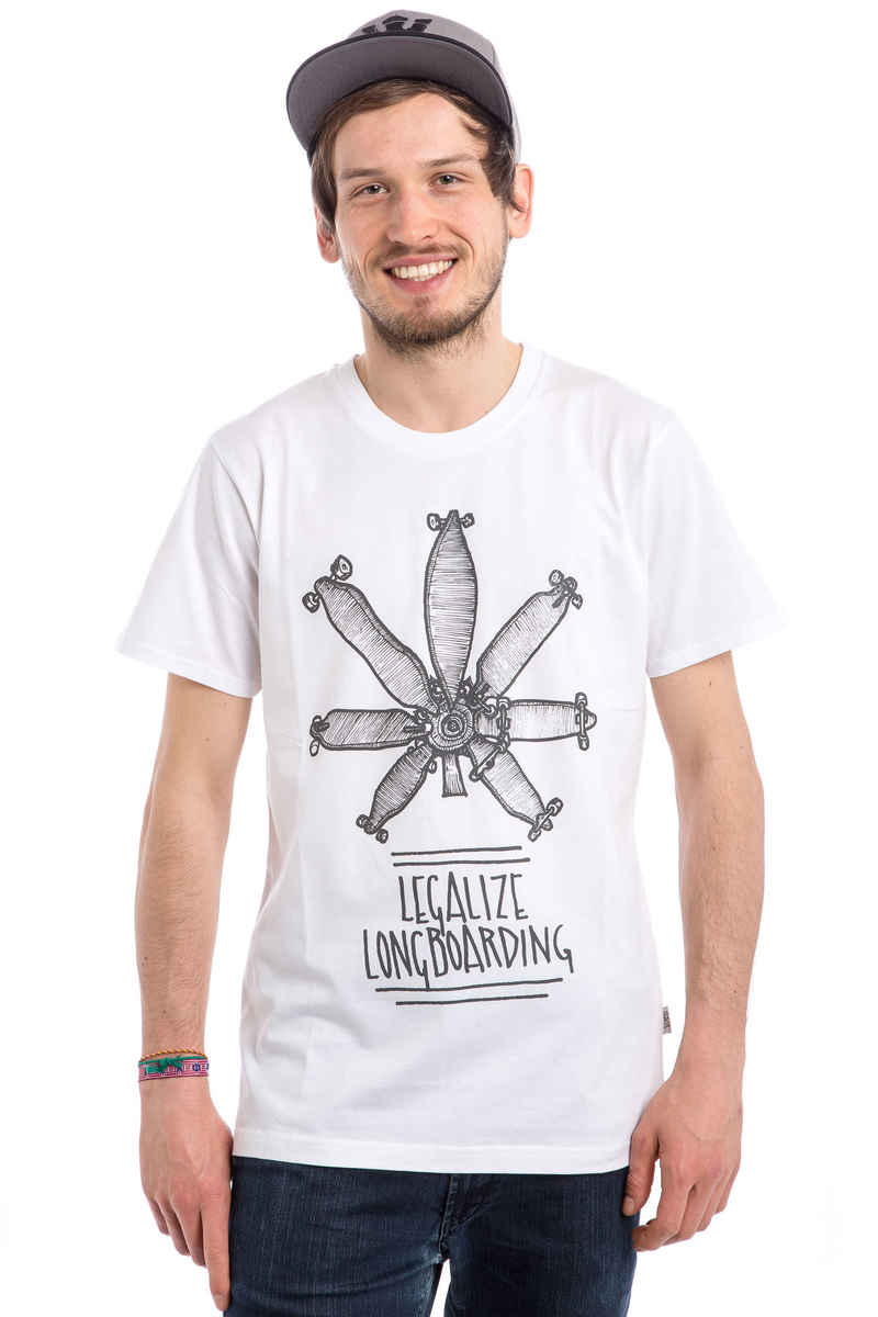 Legalize Longboarding Legalize It T-Shirt (white black)