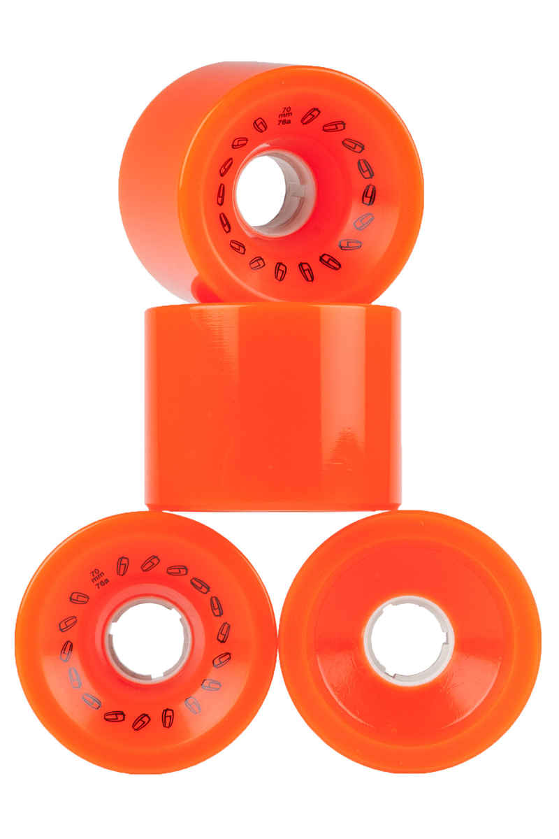 Olson&Hekmati Grip 70mm 76A Wiel (orange) 4 Pack